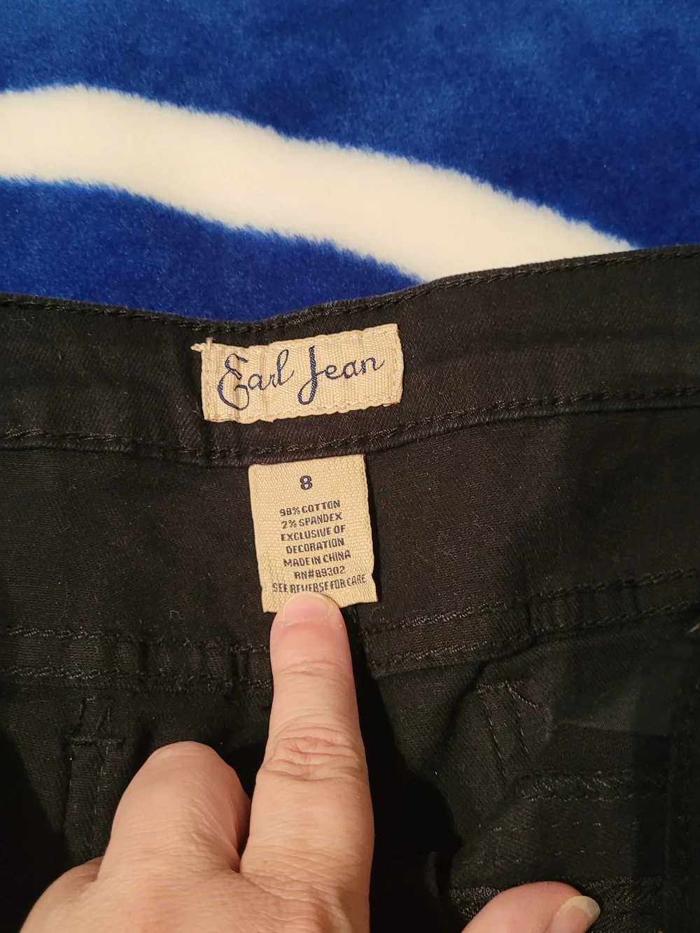 Women's Earl Black Straight-Leg Jeans